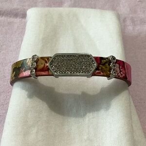 Keep Collective Stella & Dot Leather Bracelet with 3 Charms